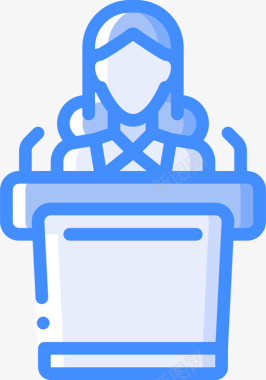 讲台讲台通信41蓝色图标图标