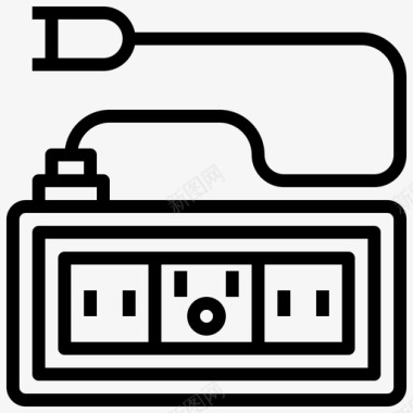 引导板电源板小工具43线性图标图标