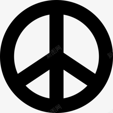 和平象征和平日已填充图标图标