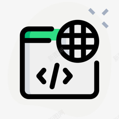 WEB应用Worldwidewebweb应用程序编程5圆形形状图标图标