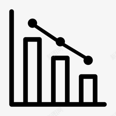 科技结构分析条形图金融图标图标