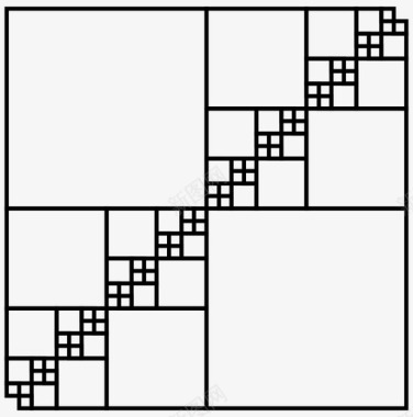 规则弹窗分形无穷大数学图标图标