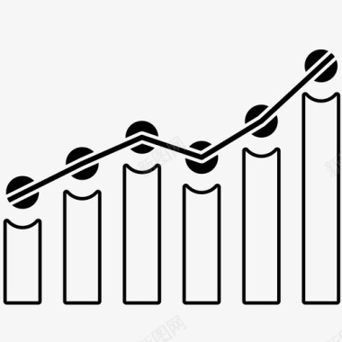 台阶图表图表财务增长利润图标图标