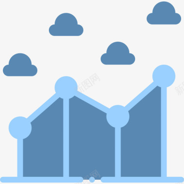 上升折线图折线图天气238平坦图标图标