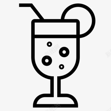 饮料酒吧鸡尾酒图标图标