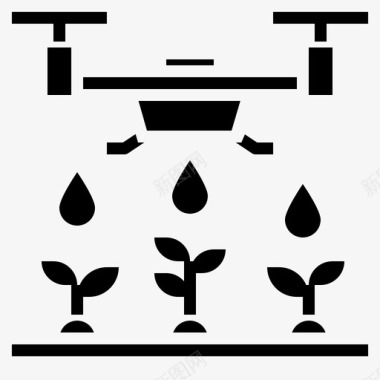 64g无人机智能农场64实心图标图标