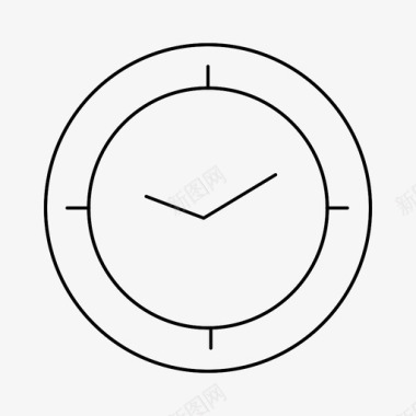设计元素手表时钟时间图标图标