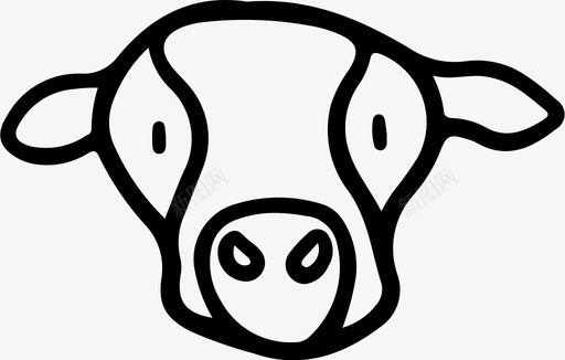 牛动物可爱图标图标