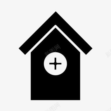 黑色房子主页建筑房子图标图标