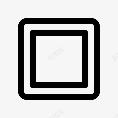 方形长方形简单形状图标图标