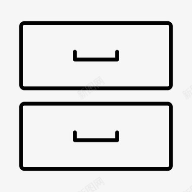 钢制文件柜文件柜文件文件柜容器图标图标