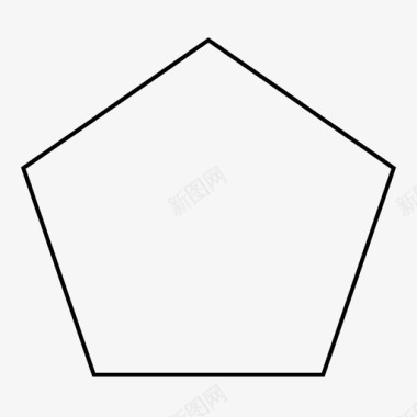 五角形简单多边形图标图标