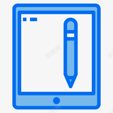 图形平板电脑gadget21蓝色图标图标