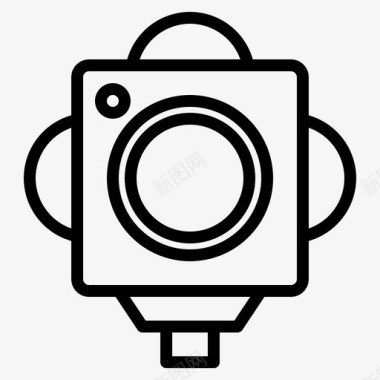 360杀毒360摄像机摄影111直线图标图标