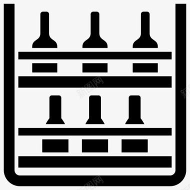 兵器架瓶架软饮料架瓶库图标图标