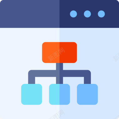 网站地图响应式60平面图标图标