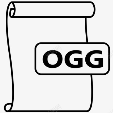 OGG文件格式ogg音频文件文件格式图标图标