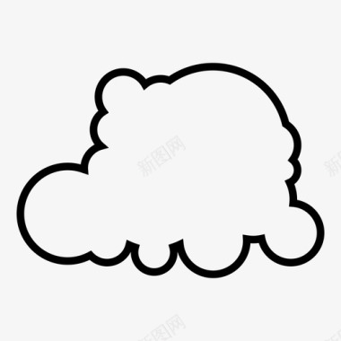 云云泡沫天空图标图标