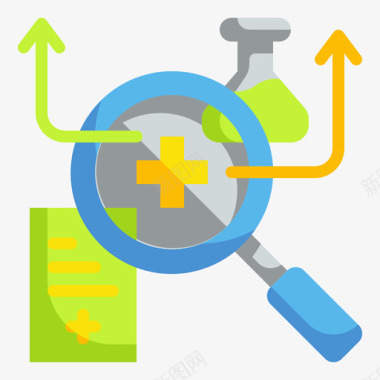 医学器材研究医学技术2平面图标图标