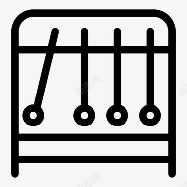 实验科学的图标物理钟摆科学图标图标