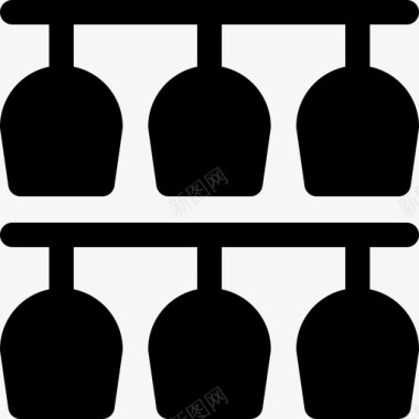 碰酒杯酒杯迪斯科舞厅12装满图标图标
