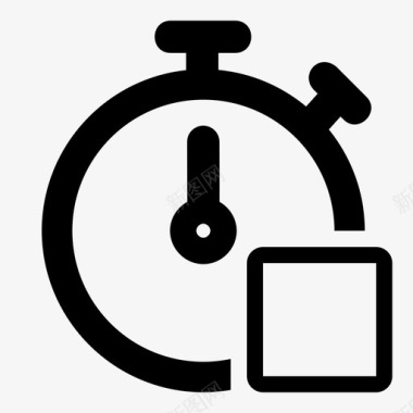 竞赛计时器图标计时器停止取消重新启动图标图标