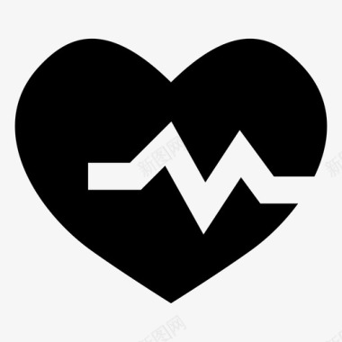 心率运动表心率医疗脉搏图标图标