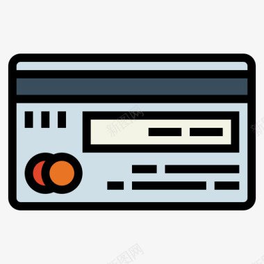 彩色木纹信用卡atm3线性彩色图标图标