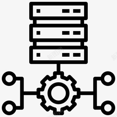 营销网络数据处理商业和金融文件图标图标