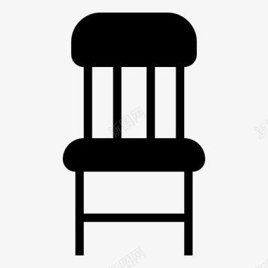 木椅办公椅家具图标图标