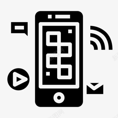 手机抖音app应用图标应用通信智能手机图标图标