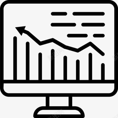 成长中电子商务金融成长图标图标