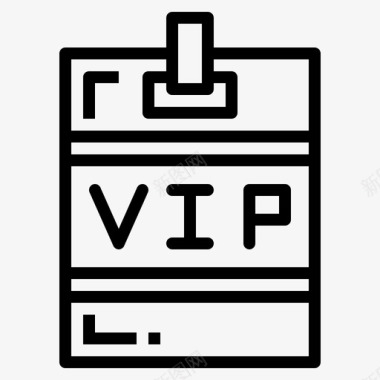 欧式vipVip车展直线型图标图标