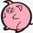 粉色卡通小猪展板png免抠素材_88icon https://88icon.com 卡通 展板 粉色 设计