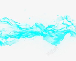 蓝色波动水面素材