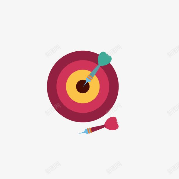 卡通手绘png免抠素材_88icon https://88icon.com 卡通 圆心 手绘 瞄准准心 靶心