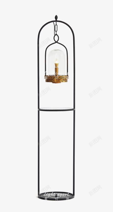 黑色灯具png免抠素材_88icon https://88icon.com 实物图 灯具 鸟笼吊灯 黑色