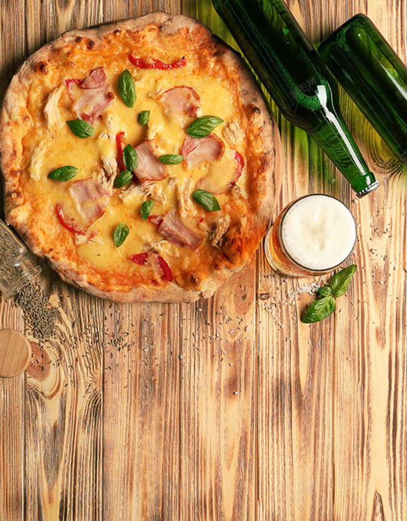 食物披萨餐具H5背景jpg设计背景_88icon https://88icon.com H5 H5背景 h5 俯拍 创意 披萨 文艺 木板 清新 简约 食物 餐具