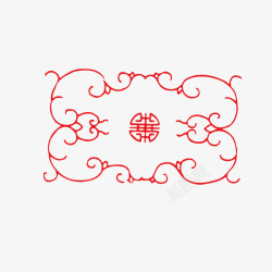花纹底纹红色装饰中国风矢量图素材