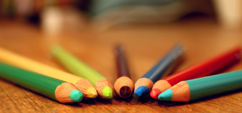 彩色铅笔背景背景