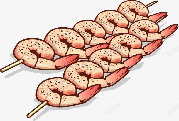手绘烤大虾png免抠素材_88icon https://88icon.com 手绘 烤串 烤大虾