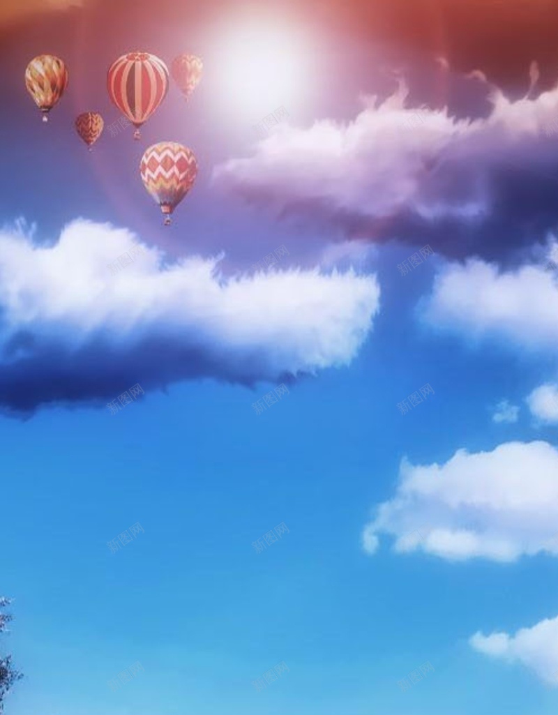 风景天空白云气球H5背景素材jpg设计背景_88icon https://88icon.com 风景 天空 白云 气球 天空背景 H5 摄影