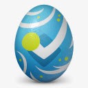 彩绘鸡蛋Foursquare鸡蛋社会复活节蛋图标图标