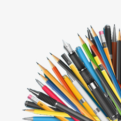铅笔笔画笔学习用品素材