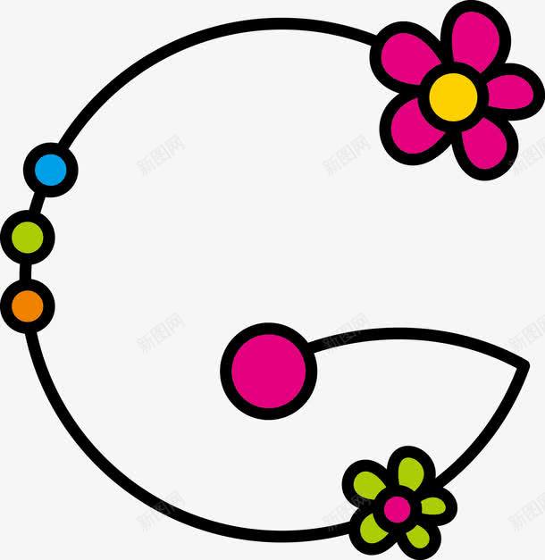 花朵字母Gpng免抠素材_88icon https://88icon.com G 花花朵字母艺术字英文字母