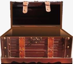 仿古宝箱矢量图素材