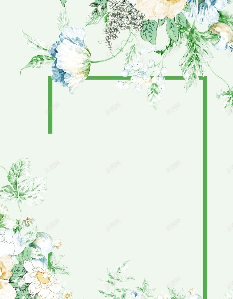 花朵花卉背景模板psd设计背景_88icon https://88icon.com PSD 平面 广告 模板 海报 素材 背景 花卉 花朵 花枝