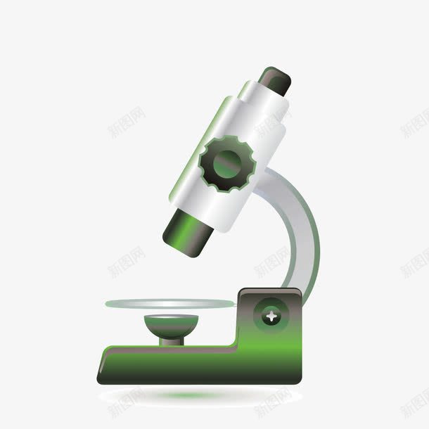 医用光学显微镜png免抠素材_88icon https://88icon.com 医用 显微镜 绿色
