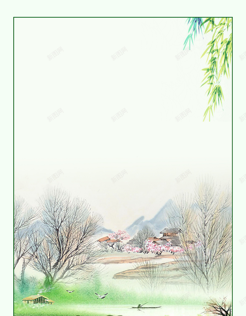清明节中国传统psd分层bannerpsd设计背景_88icon https://88icon.com psd分层banner 中国 二十四节气 传统 清新 清明时节 清明节 简约 绿色 雨纷纷
