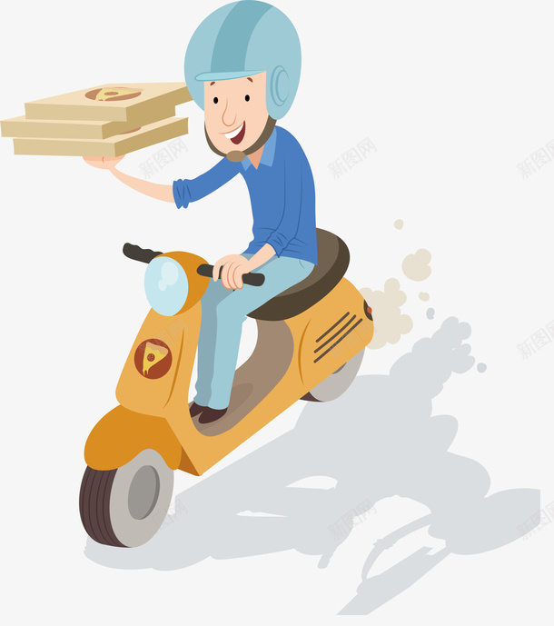 外卖骑手透明png免抠素材_88icon https://88icon.com 免扣 外卖骑手png 素材 透明